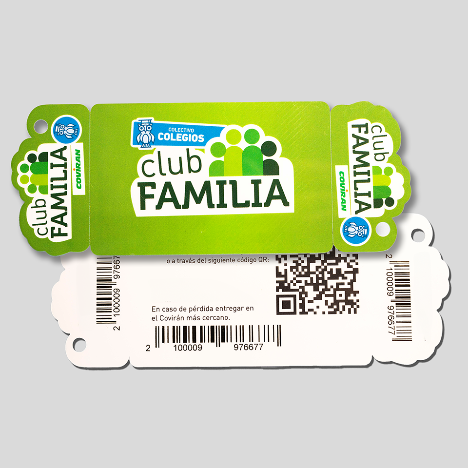 FCP-69 Combo Card - (CR80 + 2 Snap-Off Key Tags) - Image 1