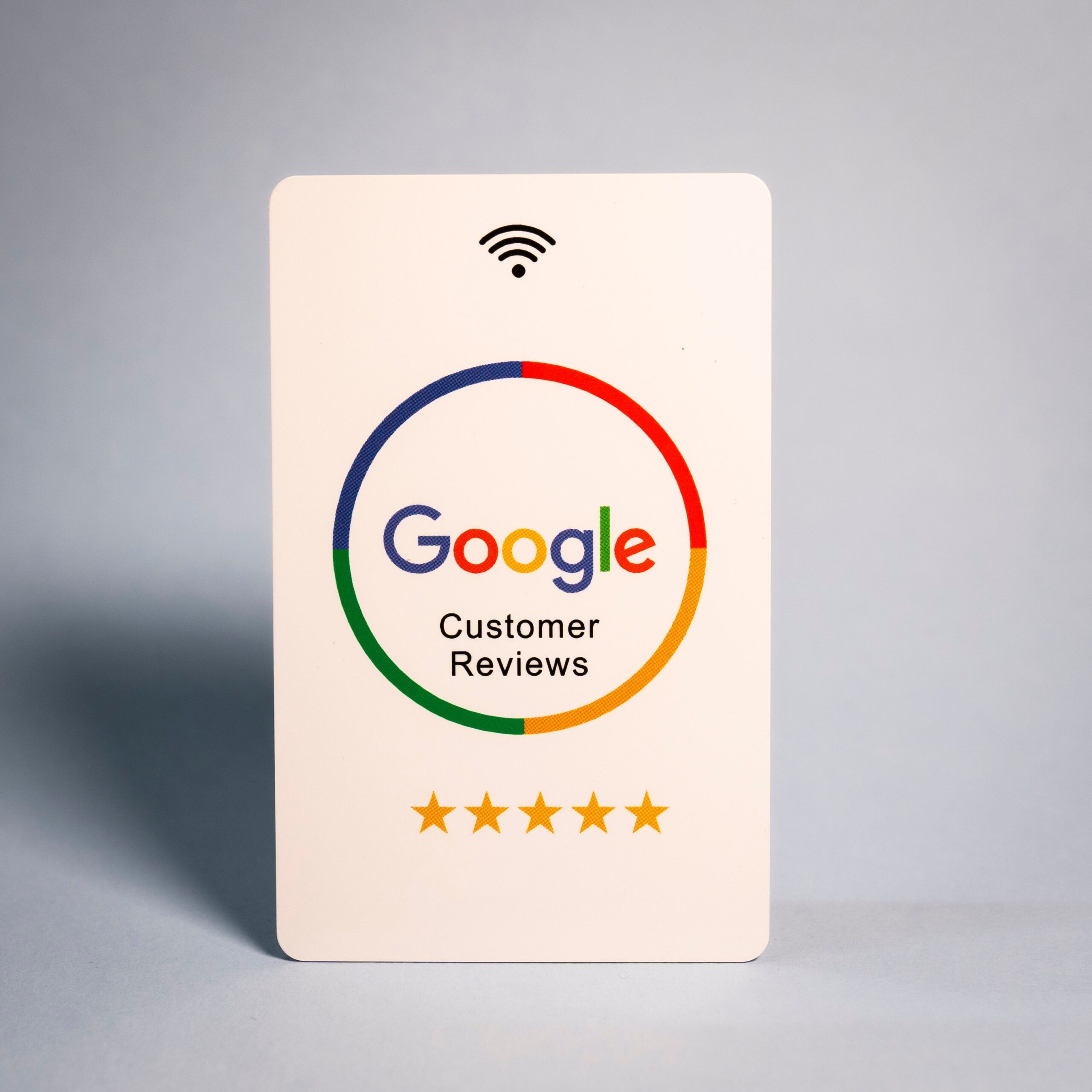 Google Review NFC product in a business setting