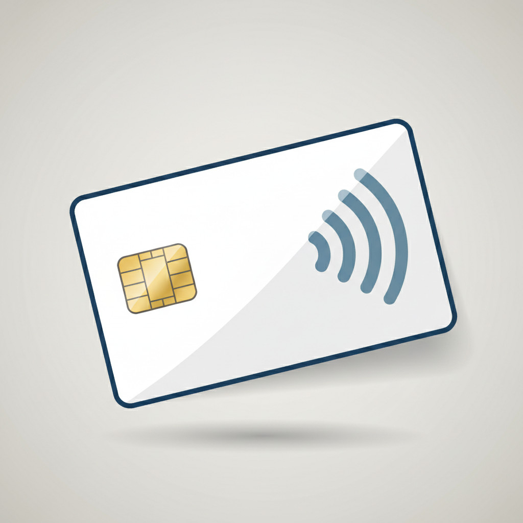 Dual interface smart card illustration