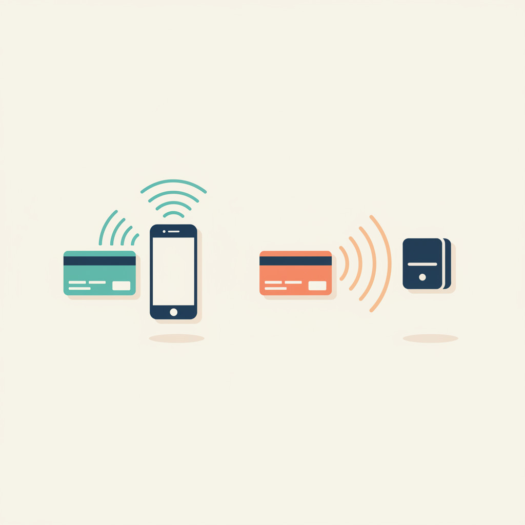 RFID and NFC cards illustration