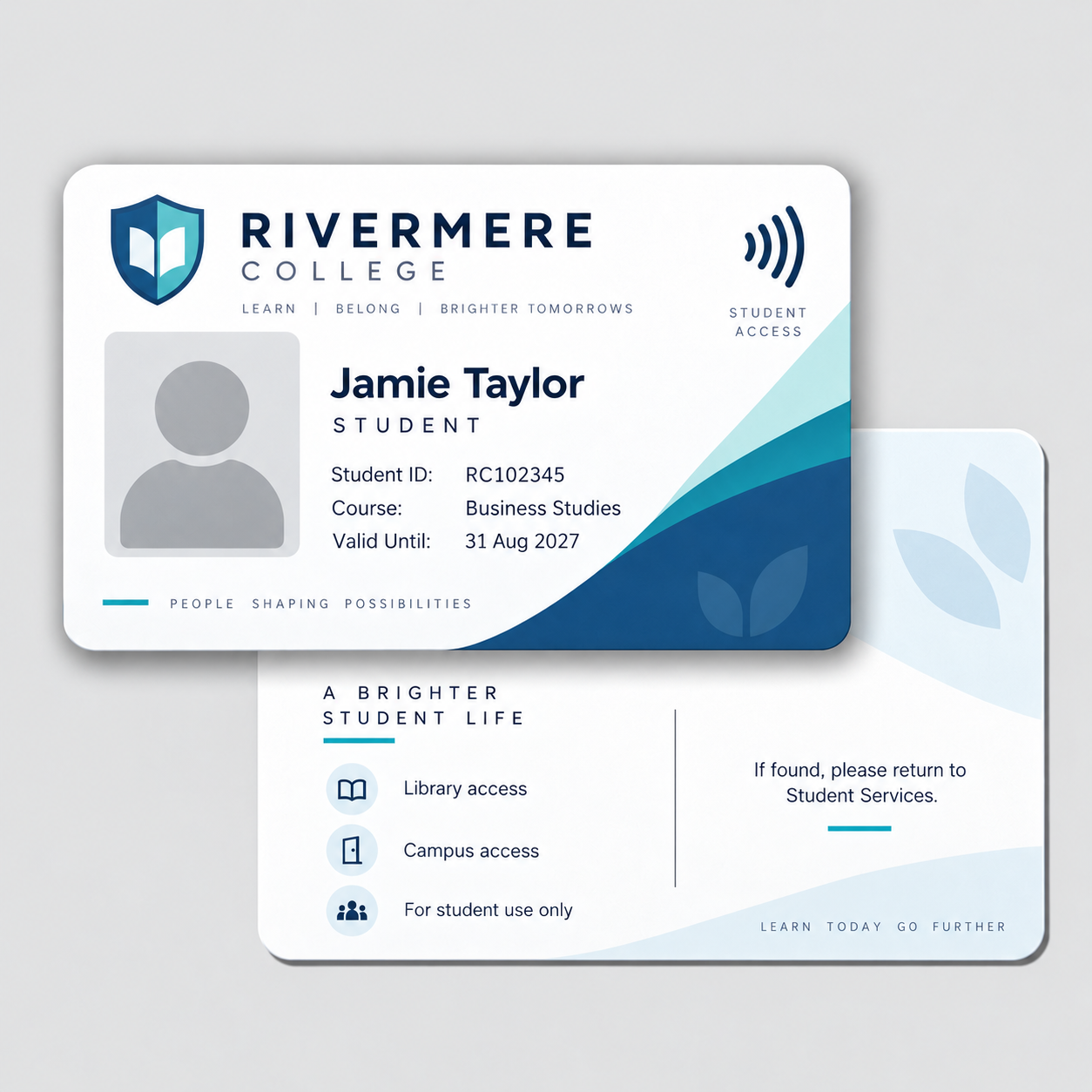 Chipped Pre-printed ID card Pre-Printed Access & ID Cards – RFID / NFC Chipped - Image 1